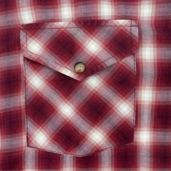 Pendleton Men’s Plaid Snap Button Long Sleeve Lightweight Shirt Size Large - Picture 3 of 8